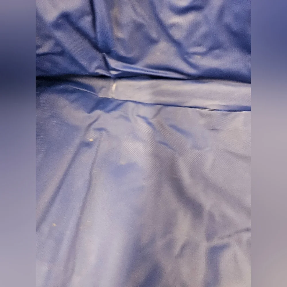 Vintage NFL New York Giants Blue and Red Vinyl Hooded Rain Poncho Unisex Adult - Picture 14 of 16